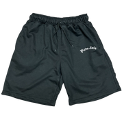 Arch Embroidered French Terry Shorts - Black