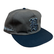 Stamp 5 Panel Snapback Cap - Brown/Black
