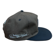 Stamp 5 Panel Snapback Cap - Brown/Black