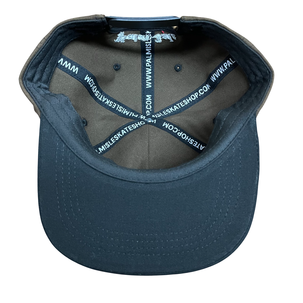 Stamp 5 Panel Snapback Cap - Brown/Black