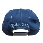 Stamp 5 Panel Snapback Cap - Navy/Grey