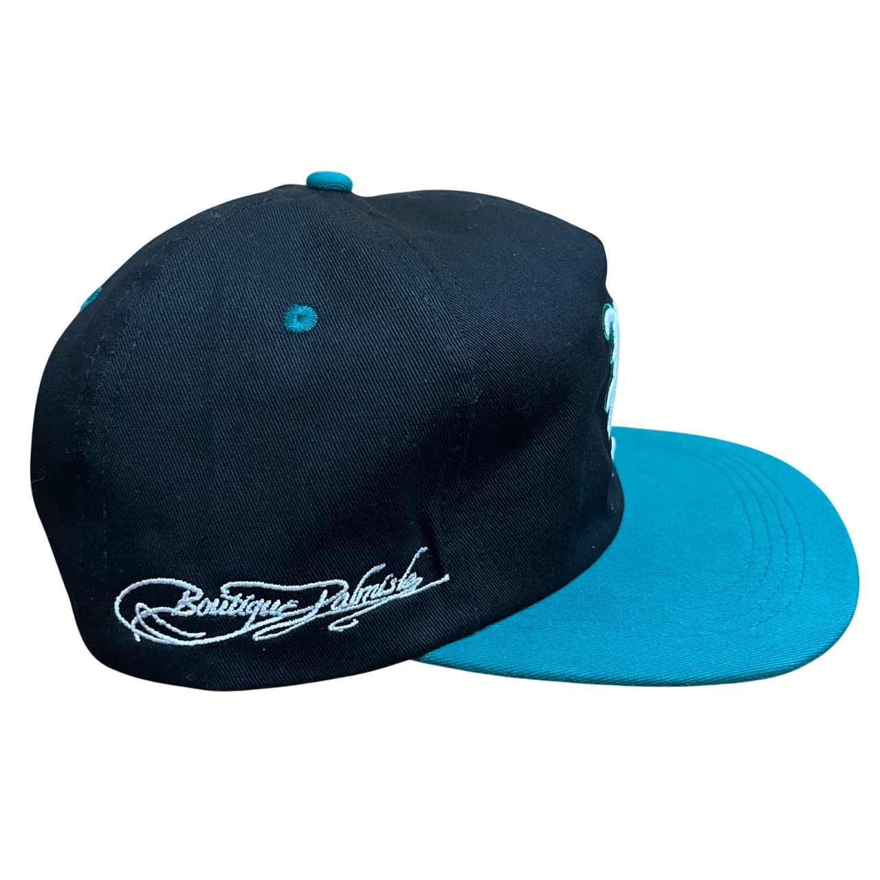 Stamp Casquette Snapback 5 Panneaux - Noir/Sarcelle