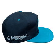 Stamp Casquette Snapback 5 Panneaux - Noir/Sarcelle