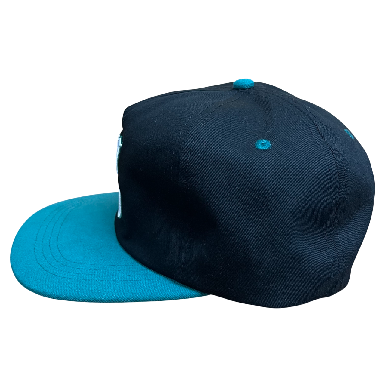 Stamp Casquette Snapback 5 Panneaux - Noir/Sarcelle
