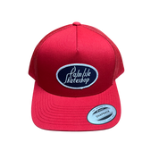 Gas Station Casquette Trucker Rétro 5 Panneaux - Rouge
