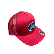 Gas Station Casquette Trucker Rétro 5 Panneaux - Rouge