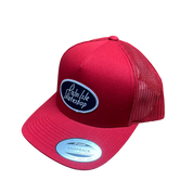 Gas Station Casquette Trucker Rétro 5 Panneaux - Rouge