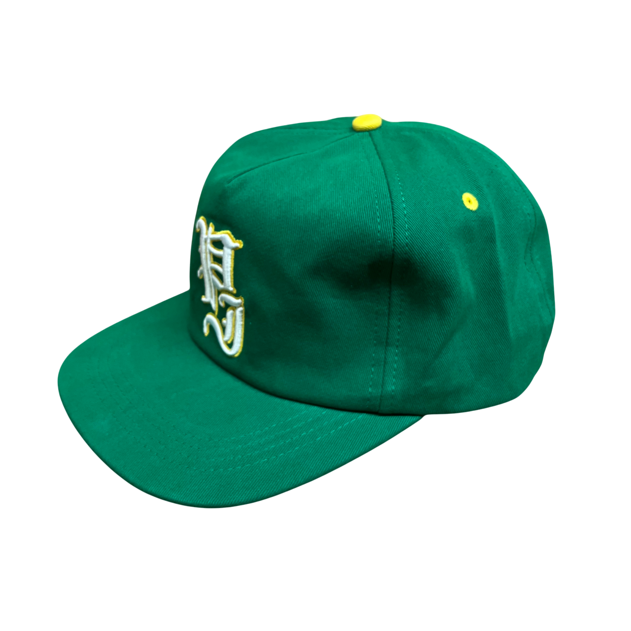 Stamp Casquette 5 Panneaux Snapback - Vert/Jaune