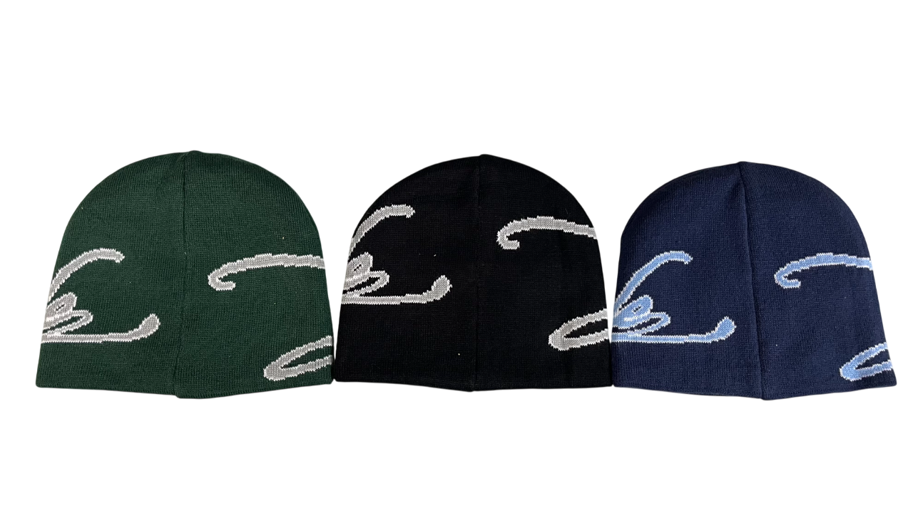 Signature Uncuffed Reversible Beanie - Green