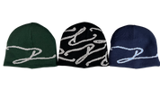 Signature Uncuffed Reversible Beanie - Navy