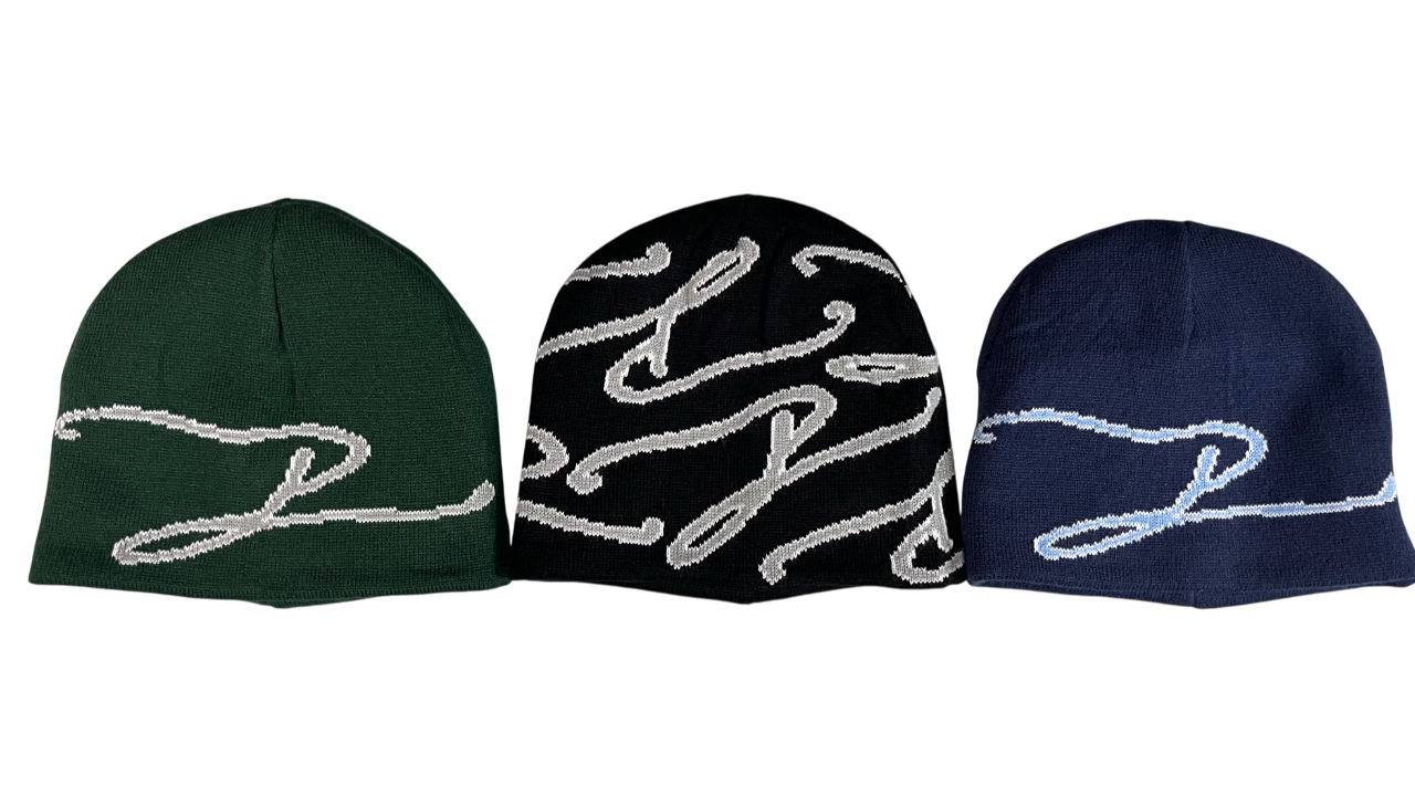 Signature Uncuffed Reversible Beanie - Green