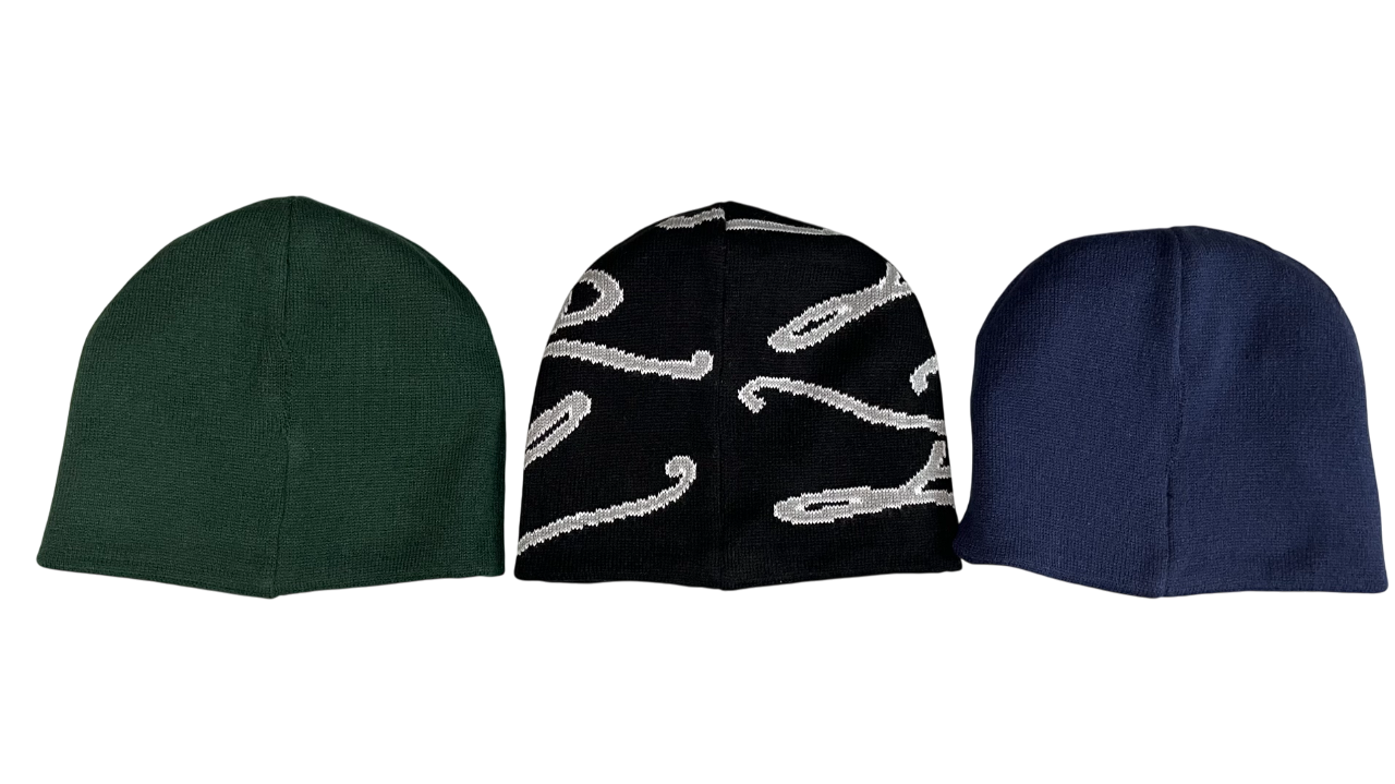 Signature Uncuffed Reversible Beanie - Black