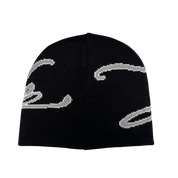 Signature Uncuffed Reversible Beanie - Black