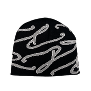 Signature Uncuffed Reversible Beanie - Black