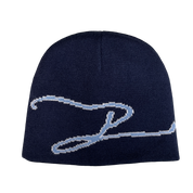 Signature Uncuffed Reversible Beanie - Navy