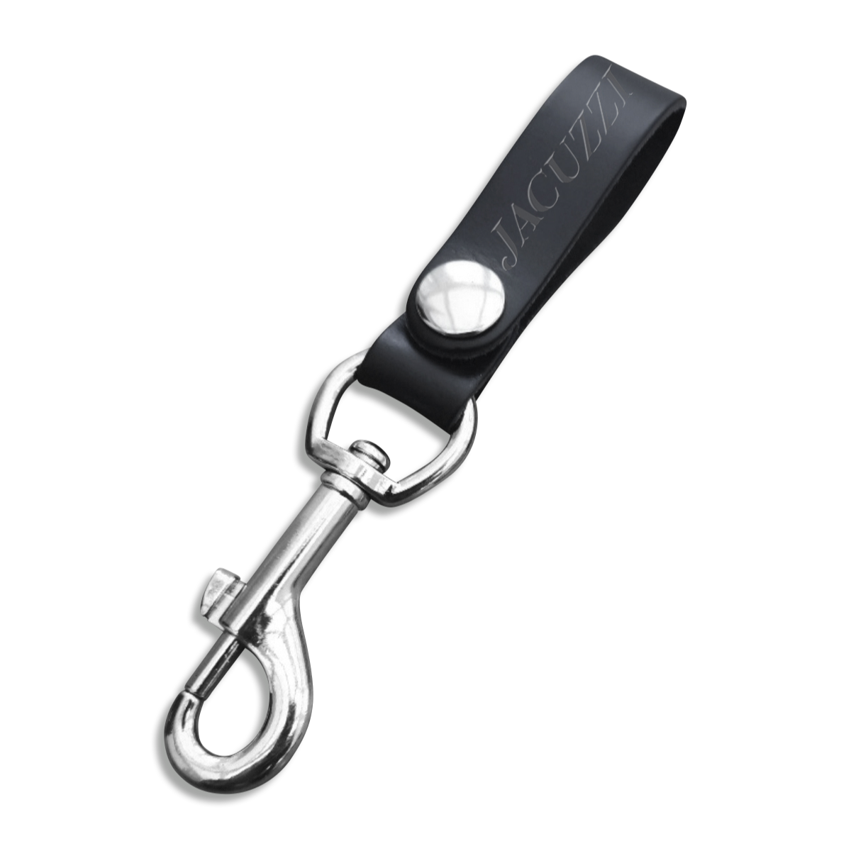 Carabiner With Strap - Black