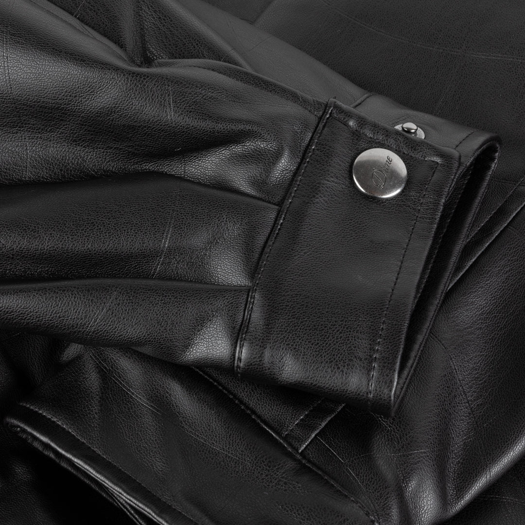 Debossed Wavy Jacket - Black