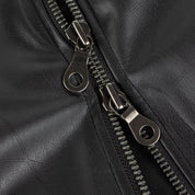 Debossed Wavy Jacket - Black