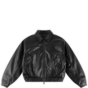 Debossed Wavy Jacket - Black
