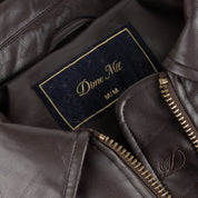 Debossed Wavy Jacket - Brown