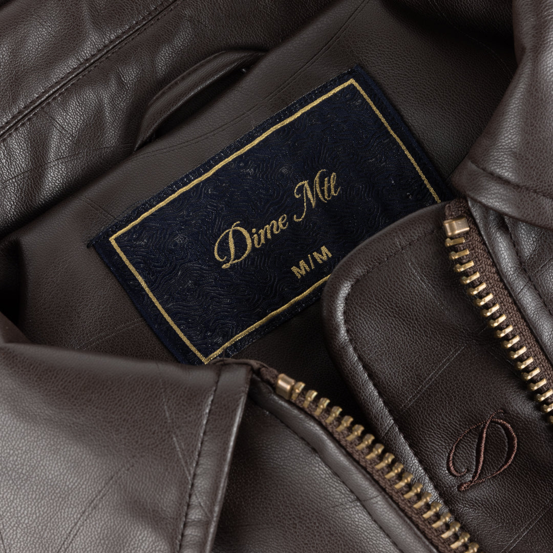 Dime Debossed Wavy Jacket - Brown – Palm Isle Skateshop