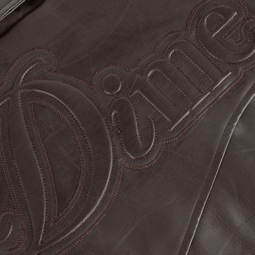 Debossed Wavy Jacket - Brown