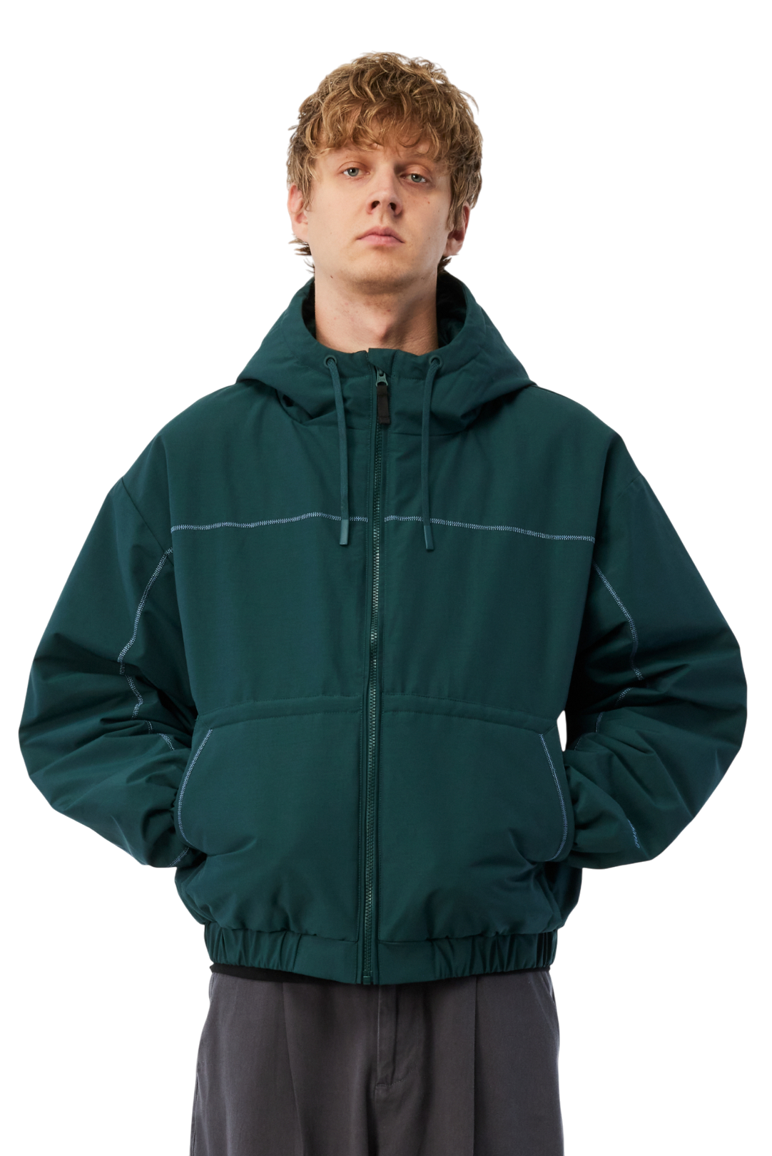 Quilted Ripstop Puffer - Émeraude