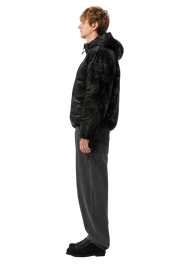 Wavy Puffer - Noir Fumé