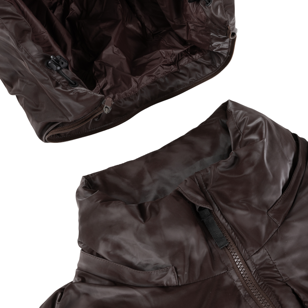 Wavy Puffer - Smoke Brown