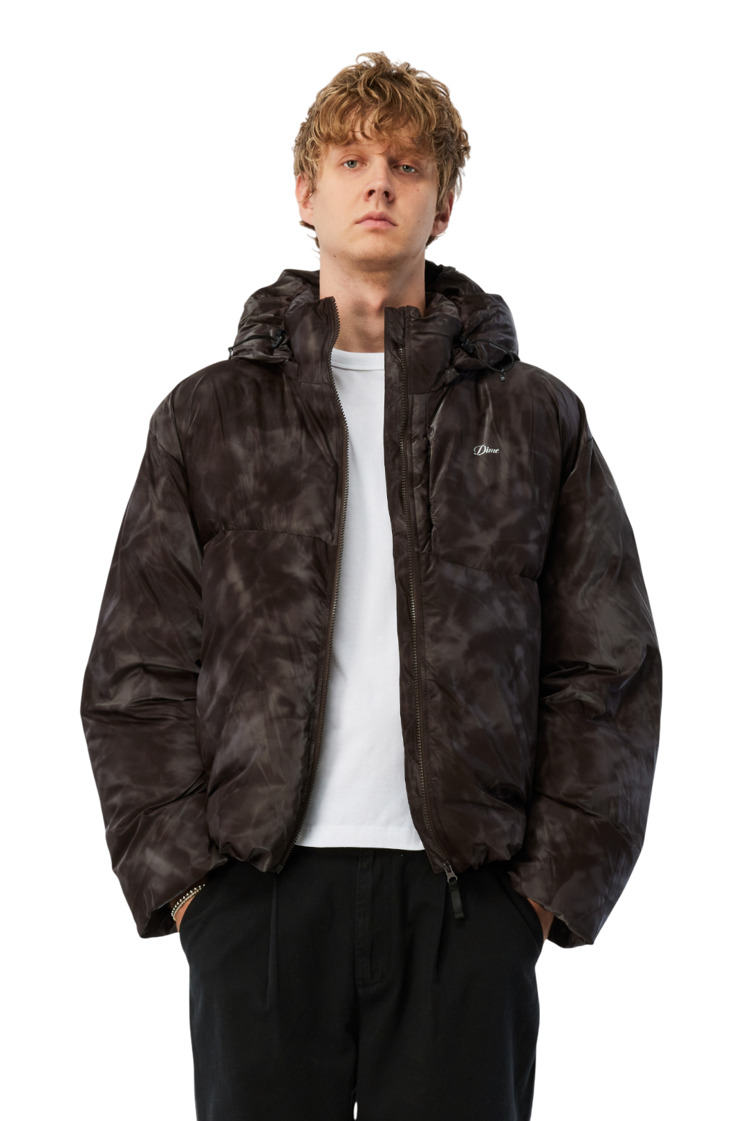 Wavy Puffer - Smoke Brown