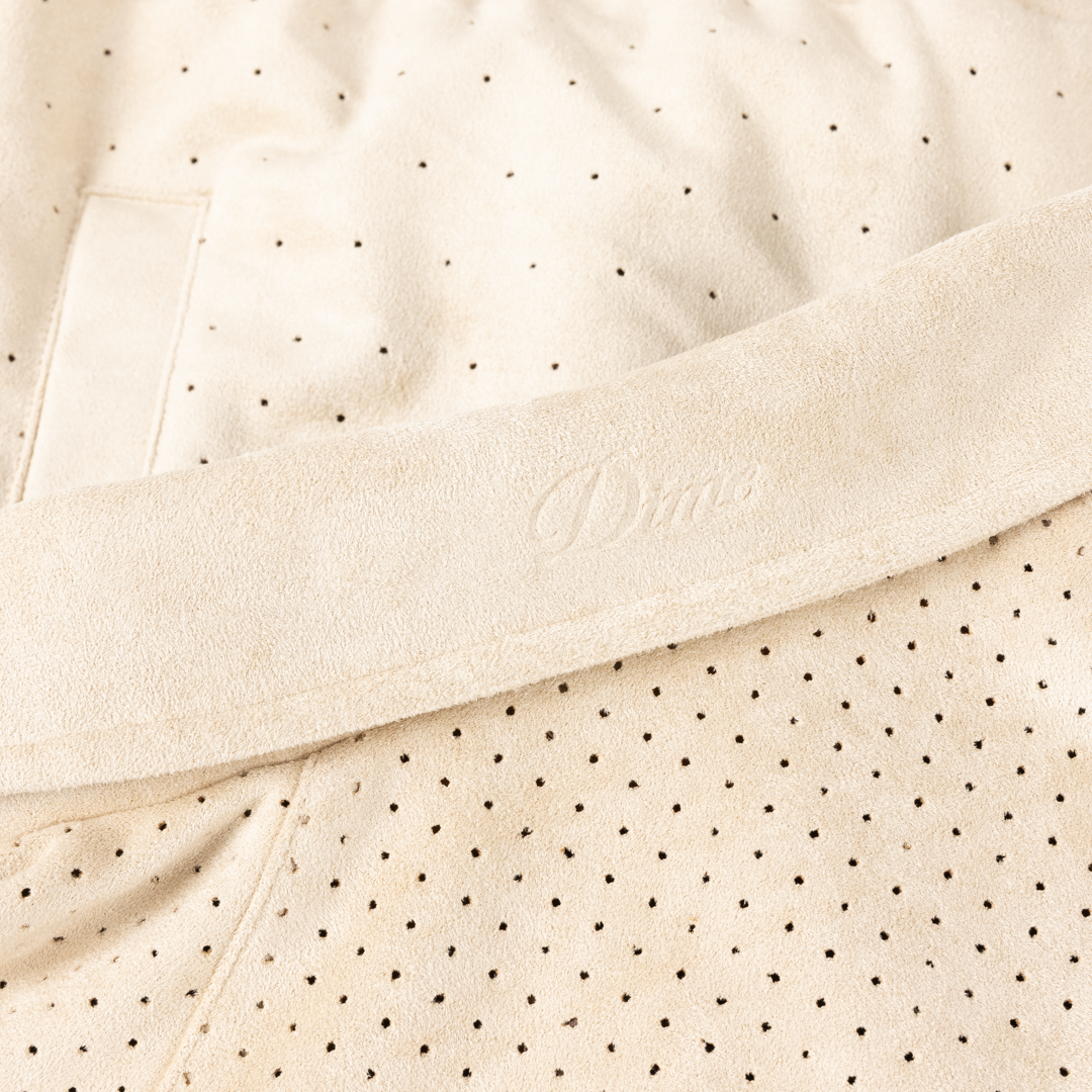 Veste en Faux Suède Perforé - Beige