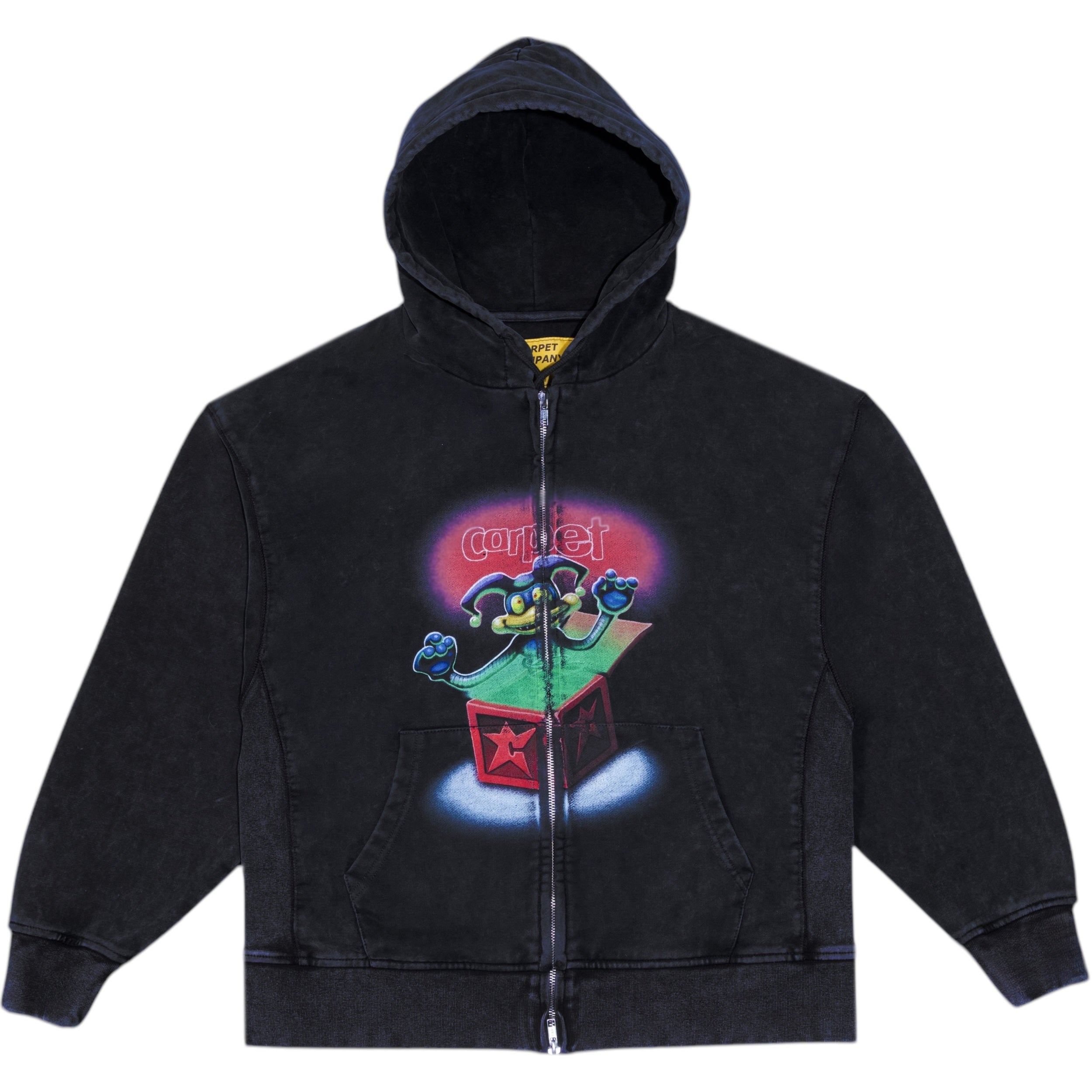 Jack Double Zip Hoodie - Black