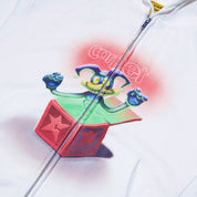 Jack Double Zip Hoodie - White