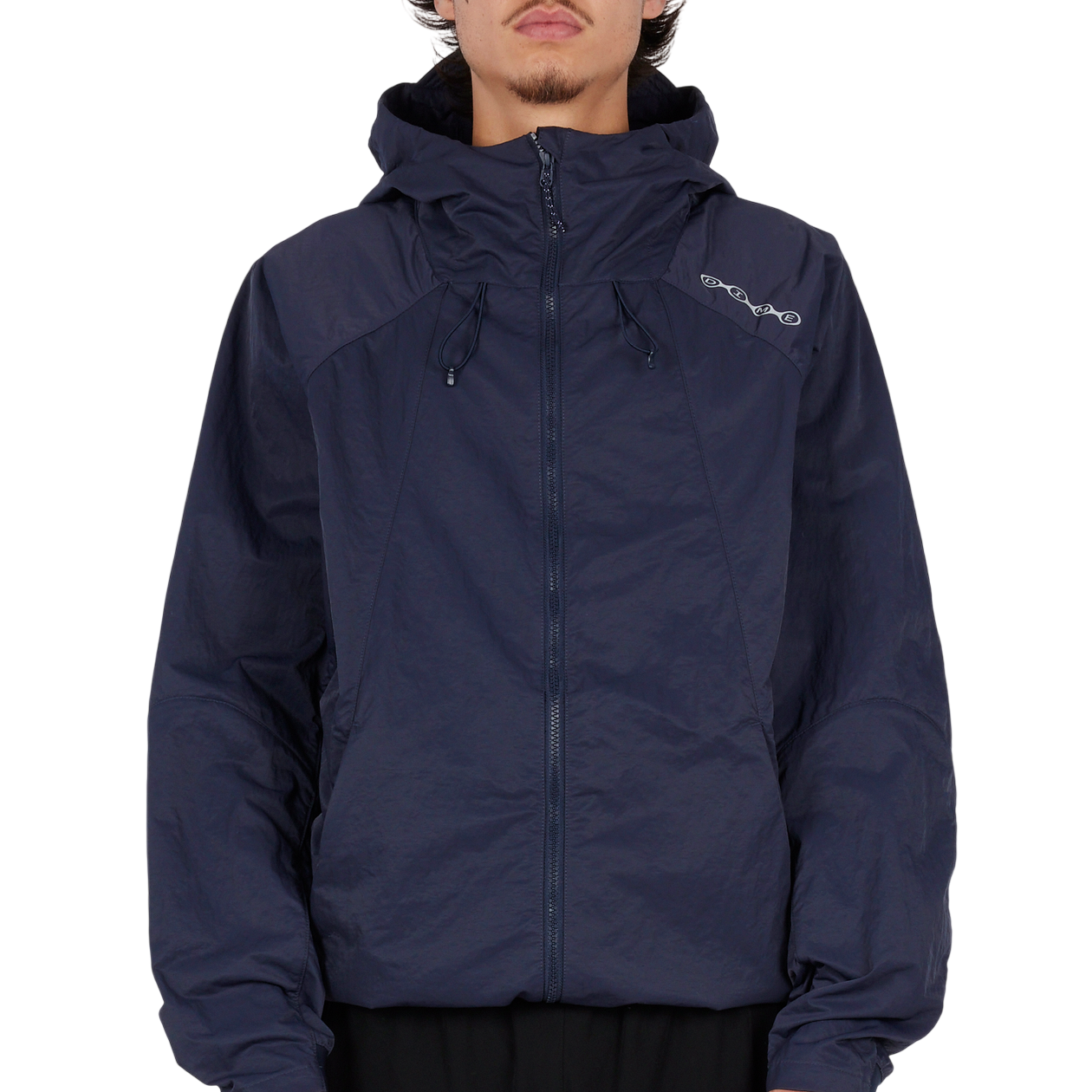 Jackets_FA26D1_CrinkledTechWindbreaker_DarkNavy_Model_03-Photoroom.png