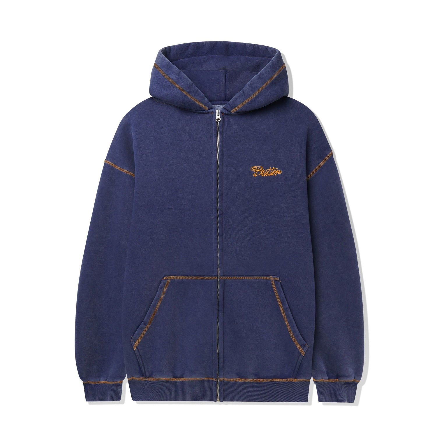 Jive Zip-Thru Hood - Washed Blue