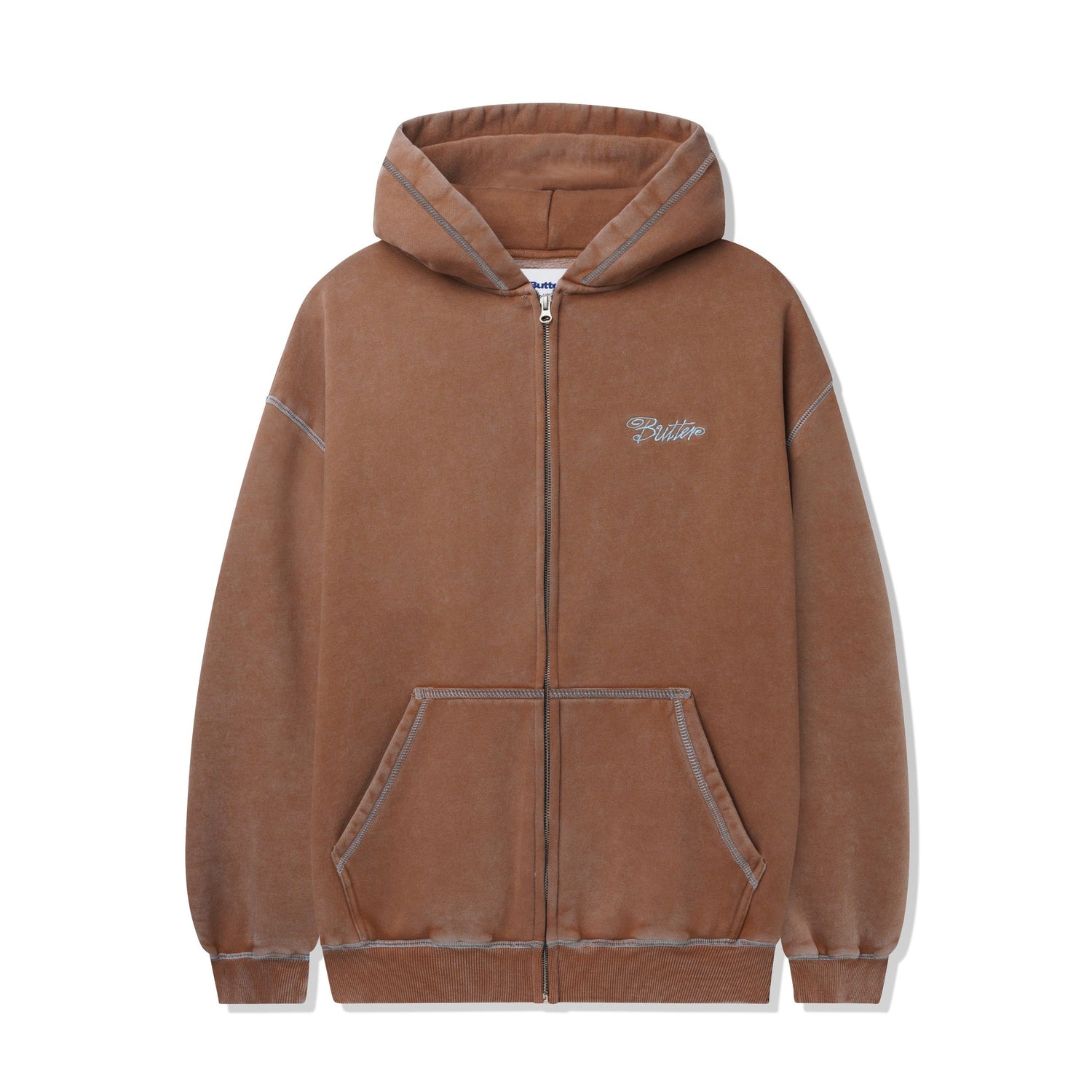 Jive Zip-Thru Hood - Washed Brown