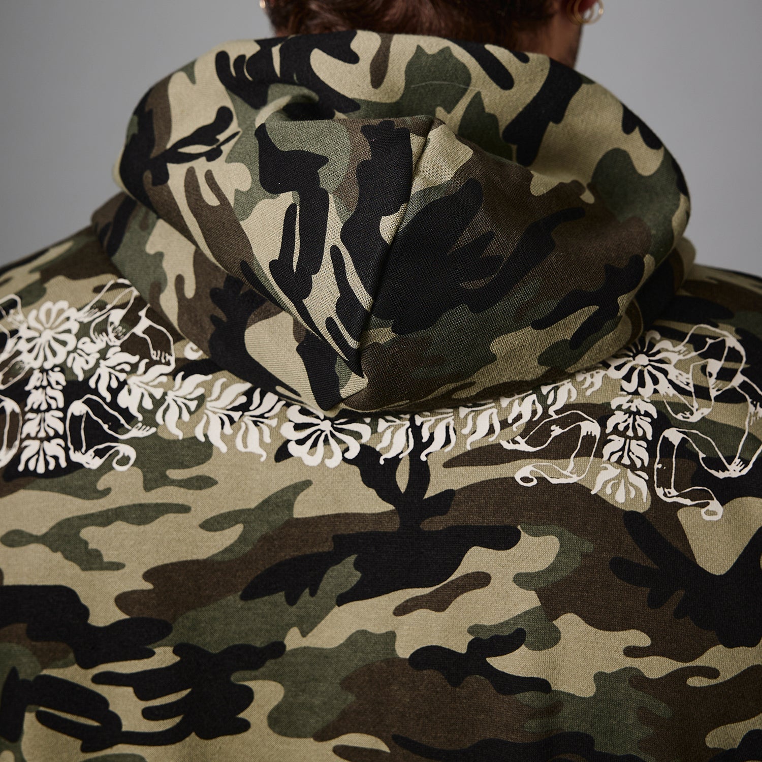 Kollassi Sweat à Capuche Zippé - Camouflage Woodland