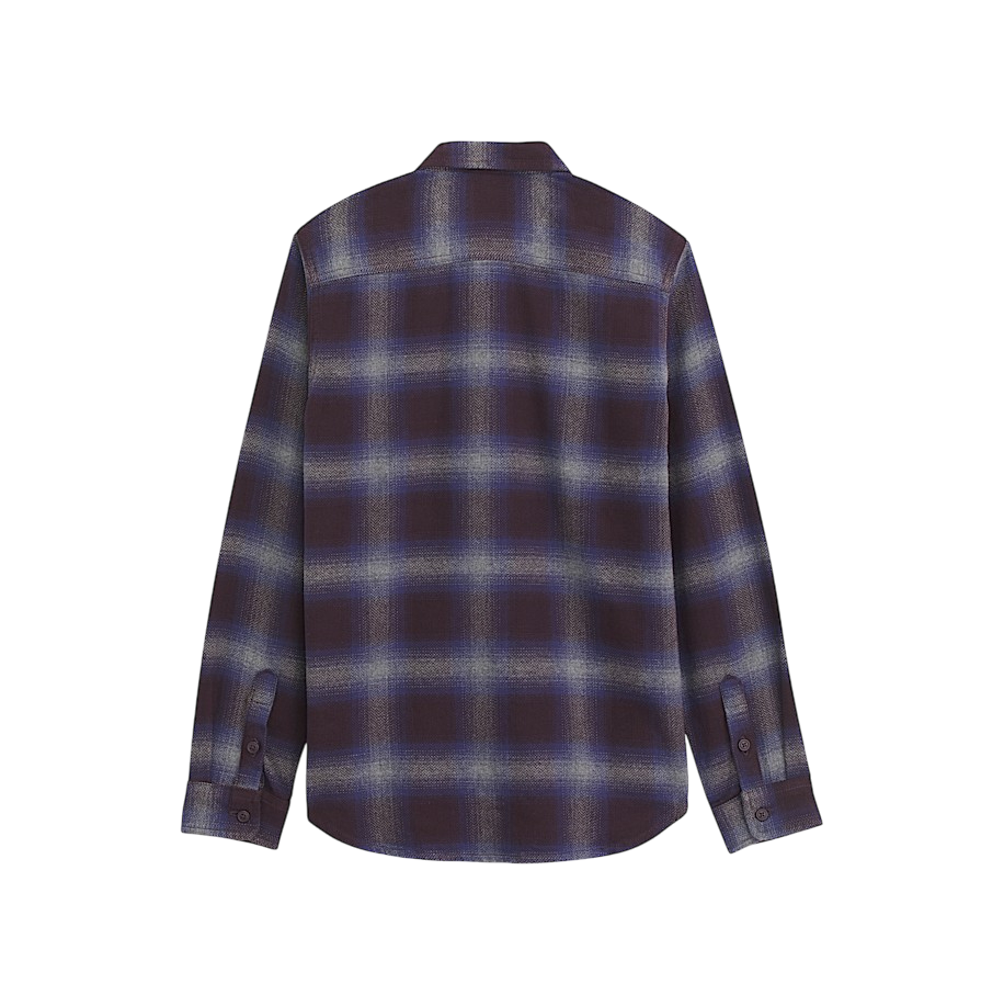 Kids Bixby Plaid Flannel Shirt - Dark Port Red/Pewter Heather Grey