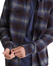 Kids Bixby Plaid Flannel Shirt - Dark Port Red/Pewter Heather Grey