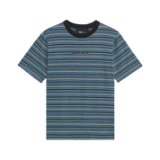 Chemise Tricotée Rayée Cameron Enfant - Noir/Bleu True