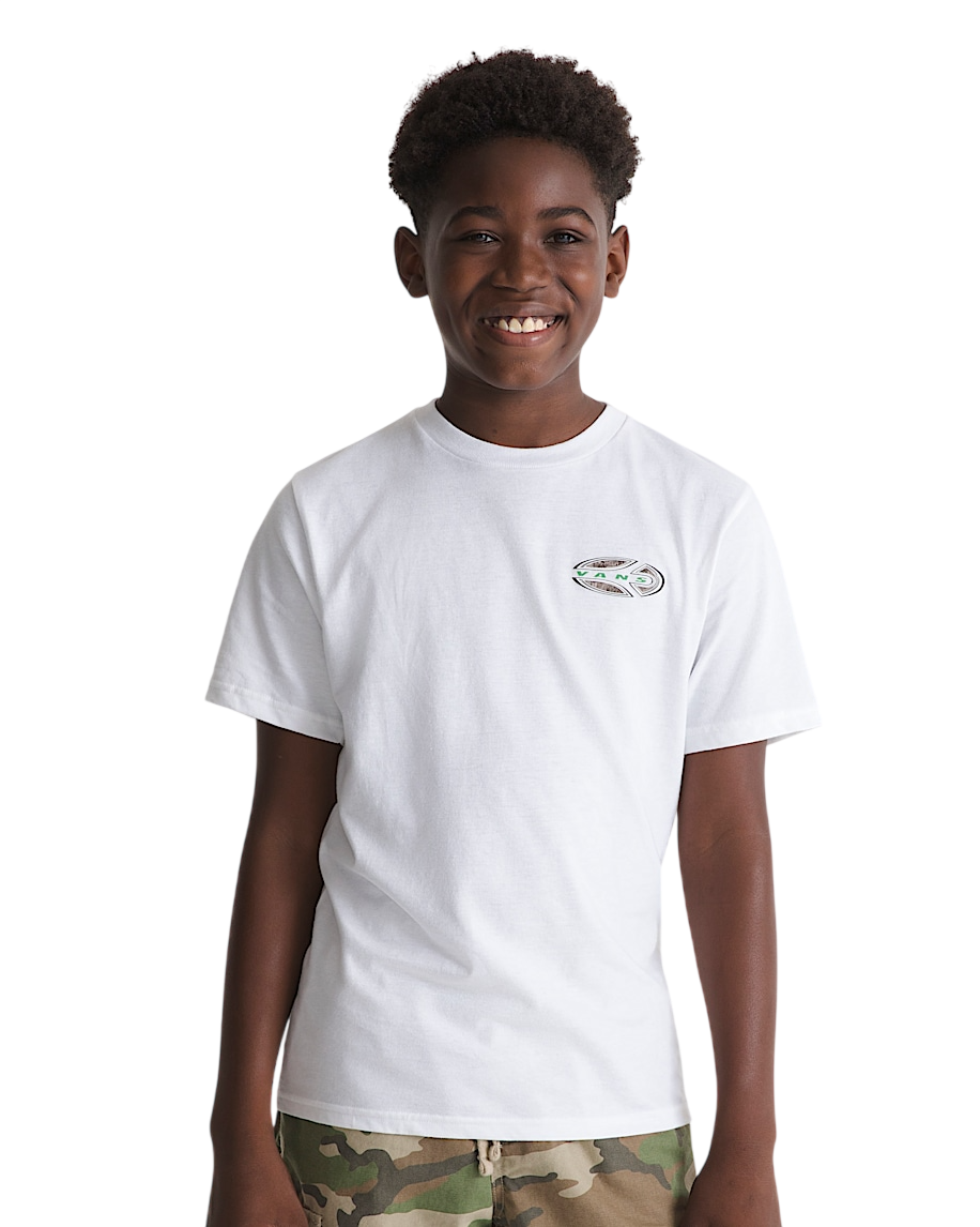 T-Shirt Enfant Camo Oval - Blanc