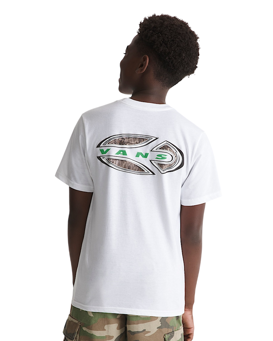 T-Shirt Enfant Camo Oval - Blanc