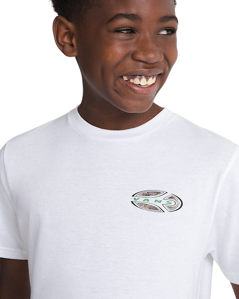 T-Shirt Enfant Camo Oval - Blanc