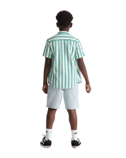 Short En Denim Baggy Check-5 Enfant - Bleu Glacé