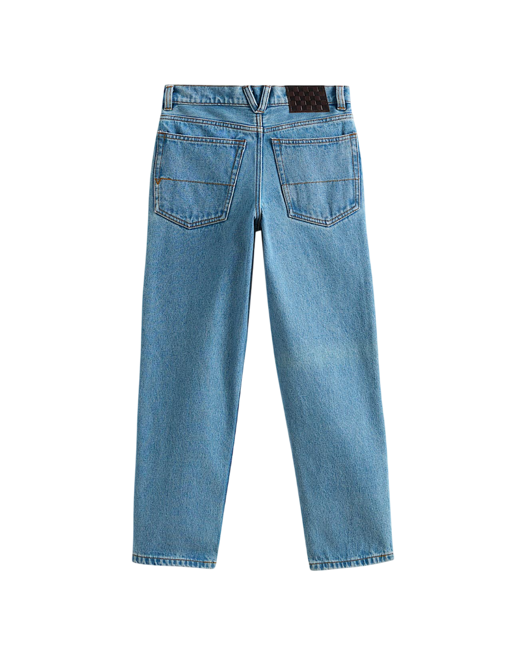 Kids Check-5 Loose Denim Pants - Stonewash/Blue
