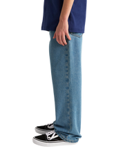 Kids Check-5 Loose Denim Pants - Stonewash/Blue