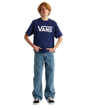 Kids Check-5 Loose Denim Pants - Stonewash/Blue