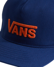 Kids Drop V Logo Snapback Hat - Deep Indigo Blue