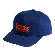 Kids Drop V Logo Snapback Hat - Deep Indigo Blue