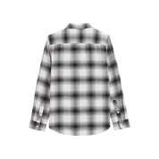 Kids Lawson Plaid Flannel Shirt - Marshmallow White/Black